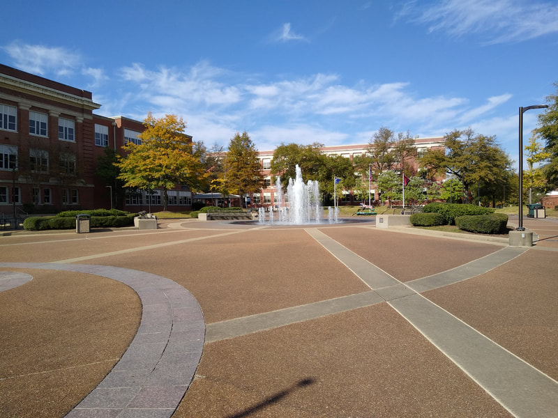 University of Memphis, UofM, Student Activities Plaza, Fountain