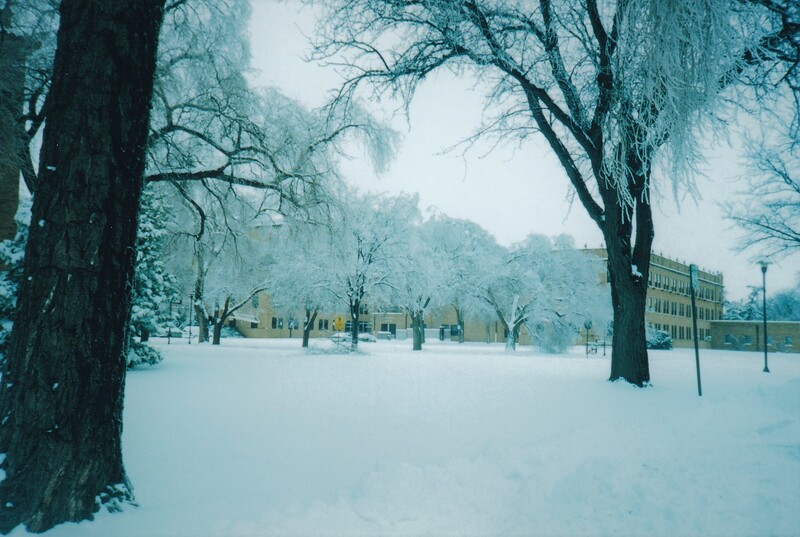 Texas Tech University, TTU, Doak Hall, Doak, snow