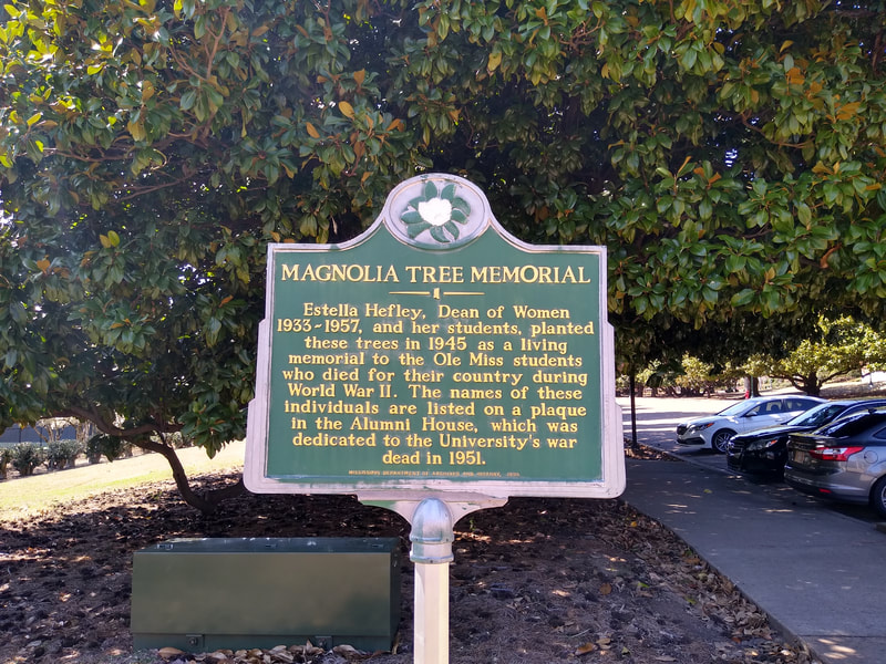 Magnolia Tree Memorial, University of Mississippi, Ole Miss