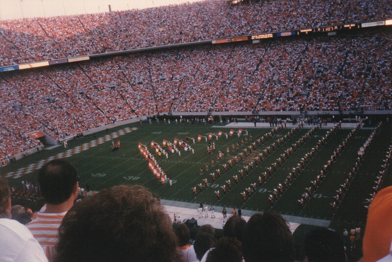 University of Tennessee, University of Tennessee Knoxville, UTK, Tennessee Volunteers, Vols, Big Orange, T, Power T, Smokey, Neyland Stadium, Texas Tech University, Tech Tech, Red Raiders, Double T, Pride of the Southland Marching Band, Cheer
