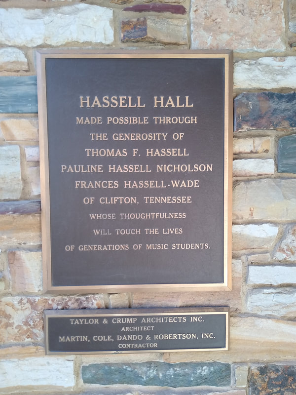 Rhodes College, Rhodes, Gothic, Neogothic, Hassell Hall, Metcalf Crump, Charles Metcalf Crump, Thomas F. Hassell, Pauline Hassell Nicholson, Frances Hassell-Wade, James H. Daughdrill