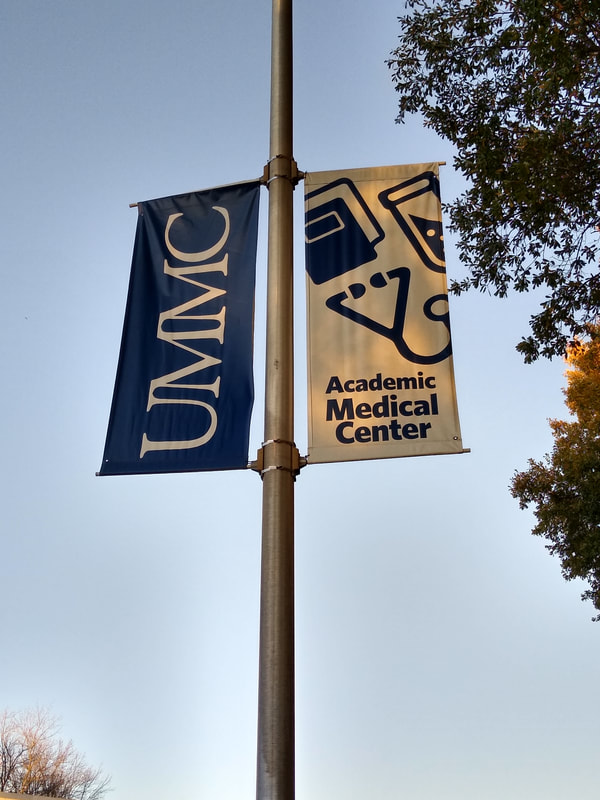 Mississippi, University of Mississippi Medical Center, UMMC, Ole Miss, Jackson, lamppost sign