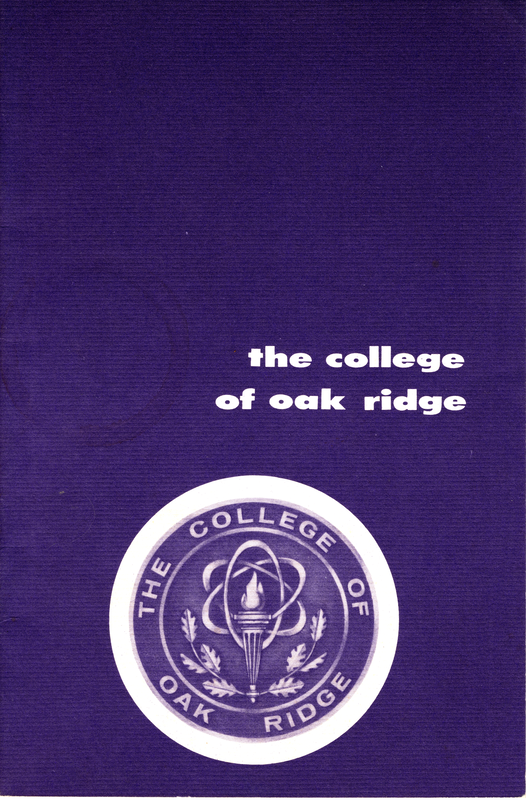 College of Oak Ridge Prospectus