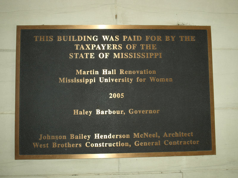 Mississippi University for Women, MUW, The W, The Dub, John McCaleb Martin, John M. Martin, Senate Bill 311, Claude H. Lindsley