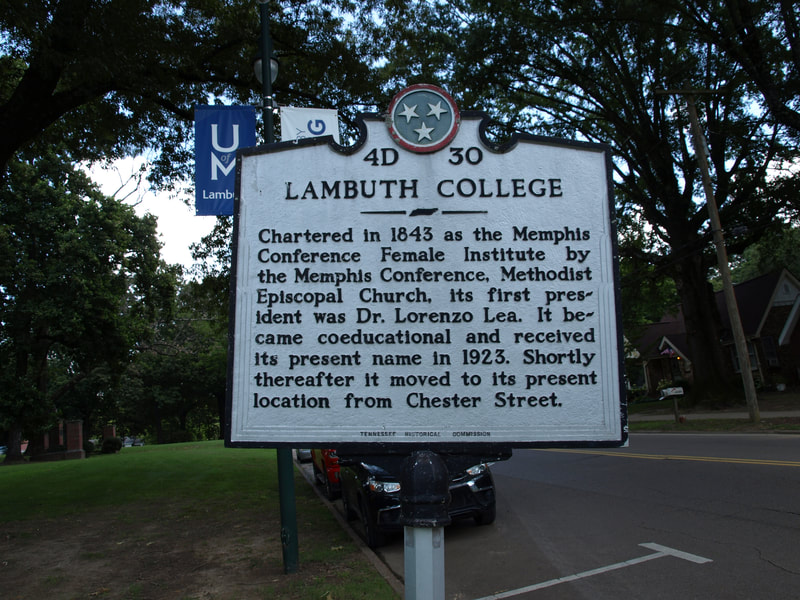 University of Memphis Lambuth, UofM Lambuth, Lambuth College, Lambuth University, Historic Marker, Historical Marker