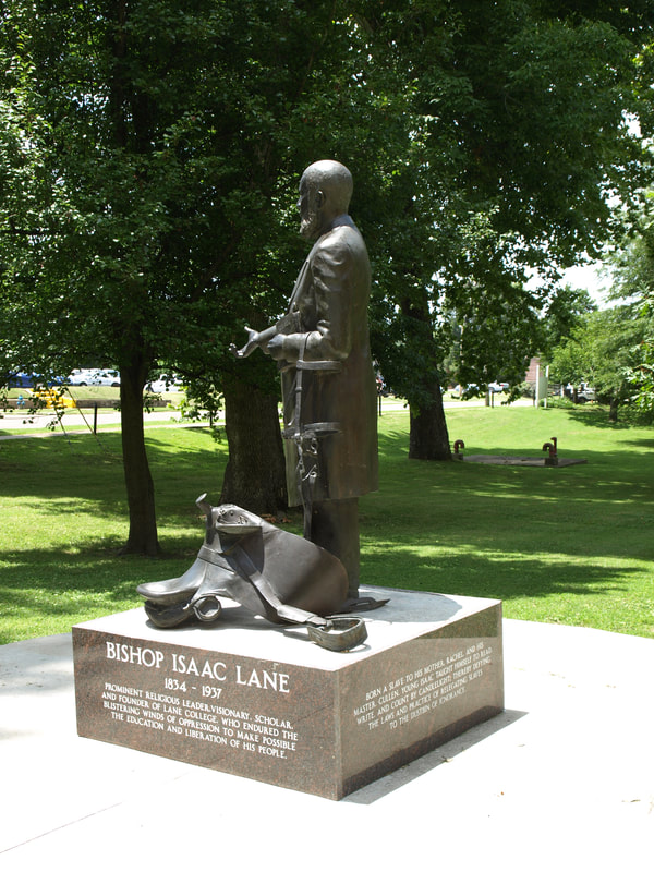 Lane College, Isaac Lane, Isaac Lane Statue, James A. Bray Administration Building, James A. Bray, James Bray, Bray Administration Building, Reuben A. Heavner, Historically Black Colleges and Universities, Historically Black College, HBCU