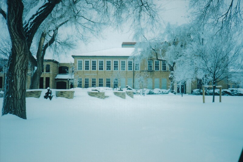 Texas Tech University, TTU, Human Sciences Building, Park Place, Park Place at Talkington Plaza, Talkington Plaza, snow